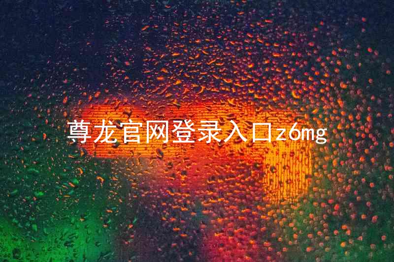 尊龙官网登录入口z6mg
